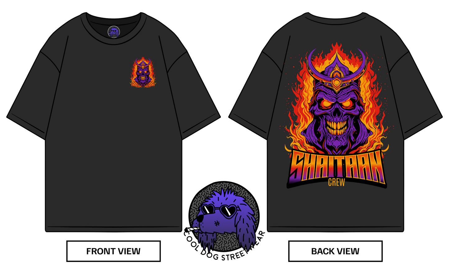 Cool Dog Street Wear - SHAITAAN OVERSIZE T-SHIRT