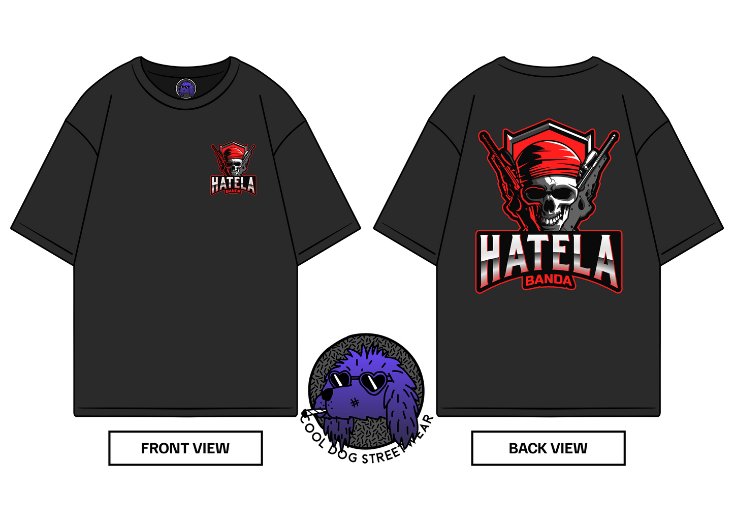 Cool Dog Street Wear - HATELA OVERSIZE T-SHIRT